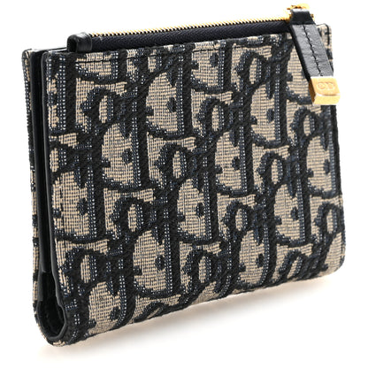 Christian Dior Oblique 30 Montaigne Dahlia Wallet Blue 3 of 8