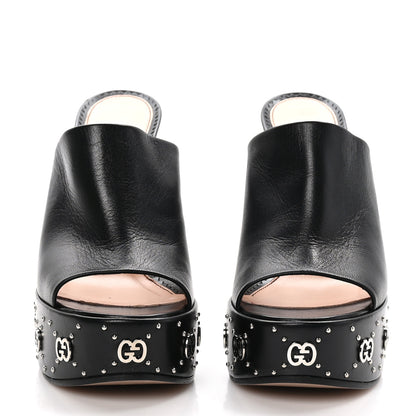Gucci Malaga Kid Janaya 150mm Platform Sandals 39.5 Black 2 of 9