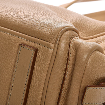 Prada Vitello Daino Buckle Shoulder Bag Sabbia 9 of 10