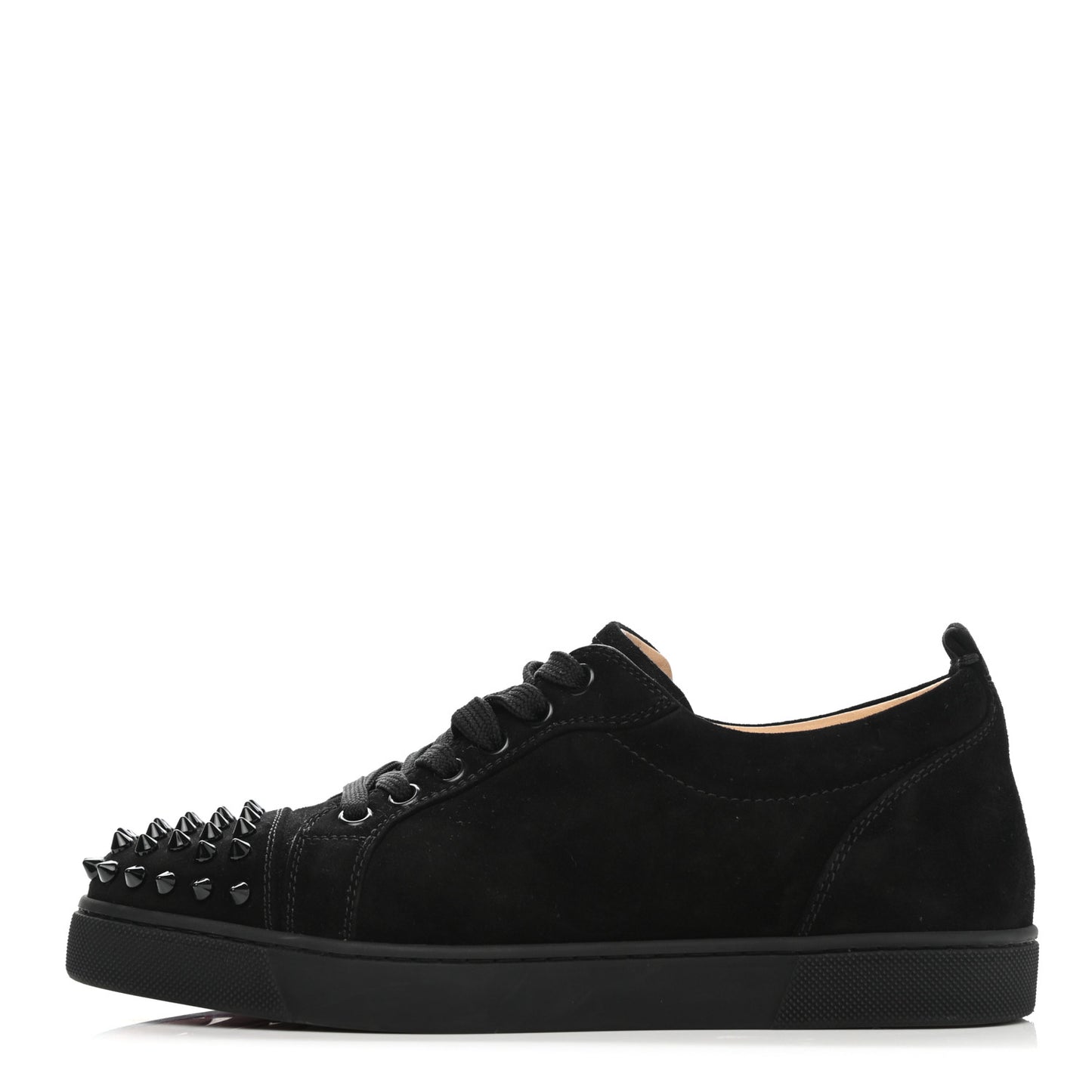 Suede Louis Junior Spikes Flat Sneakers 37.5 Black