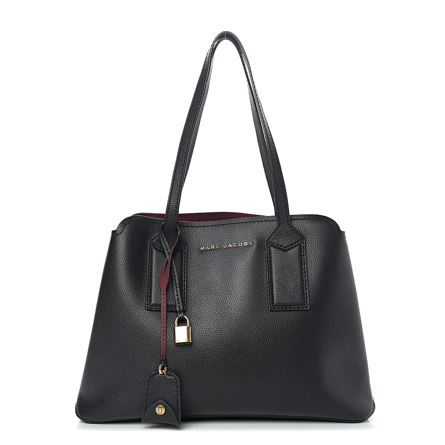 Marc Jacobs Pebbled Calfskin Editor Shopping Tote Black 1 of 11