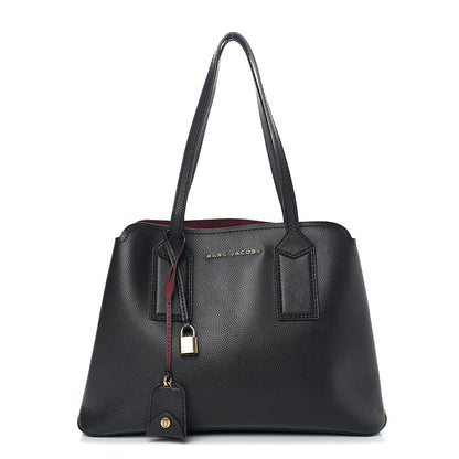 Marc Jacobs Pebbled Calfskin Editor Shopping Tote Black 1 of 11