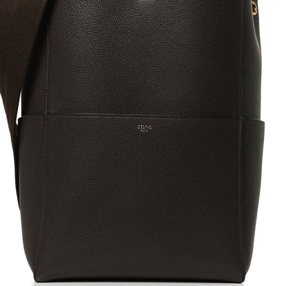 Celine Soft Grained Calfskin Sangle Bucket Bag Brown 6 of 10