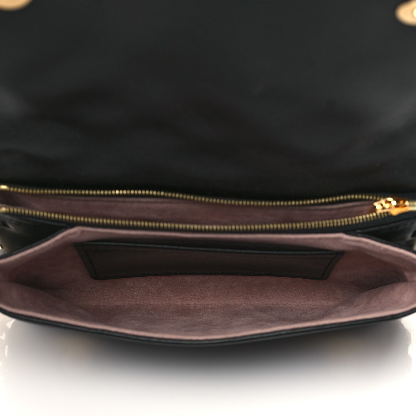 Lambskin Embossed Monogram Pochette Coussin Black