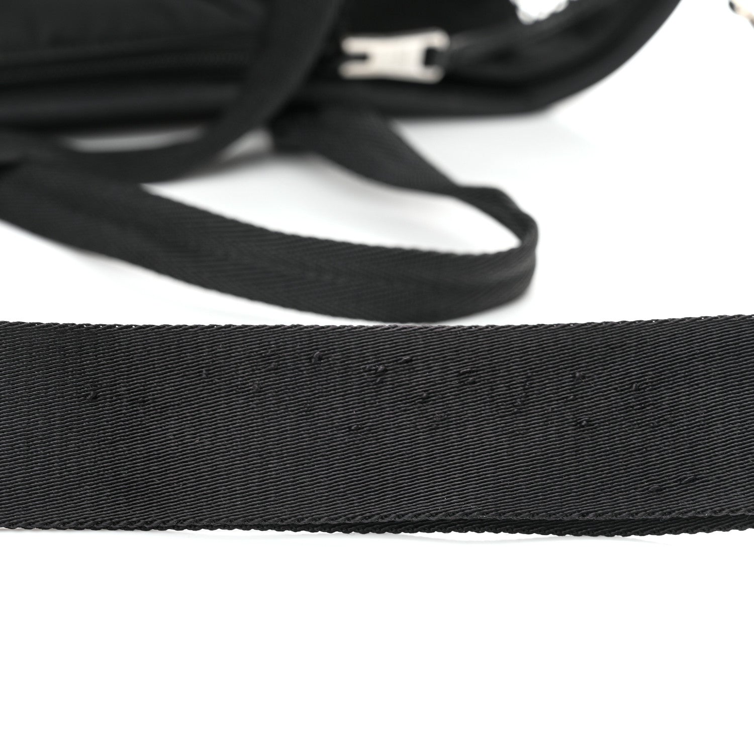 Prada Tessuto Nylon Saffiano Pet Bag Black 9 of 9