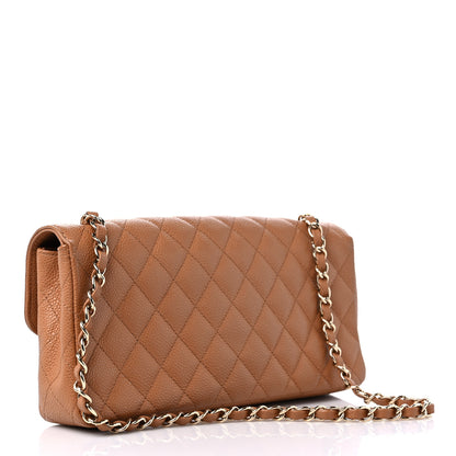 Chanel Caviar Quilted East West Flap Brown 3 of 9