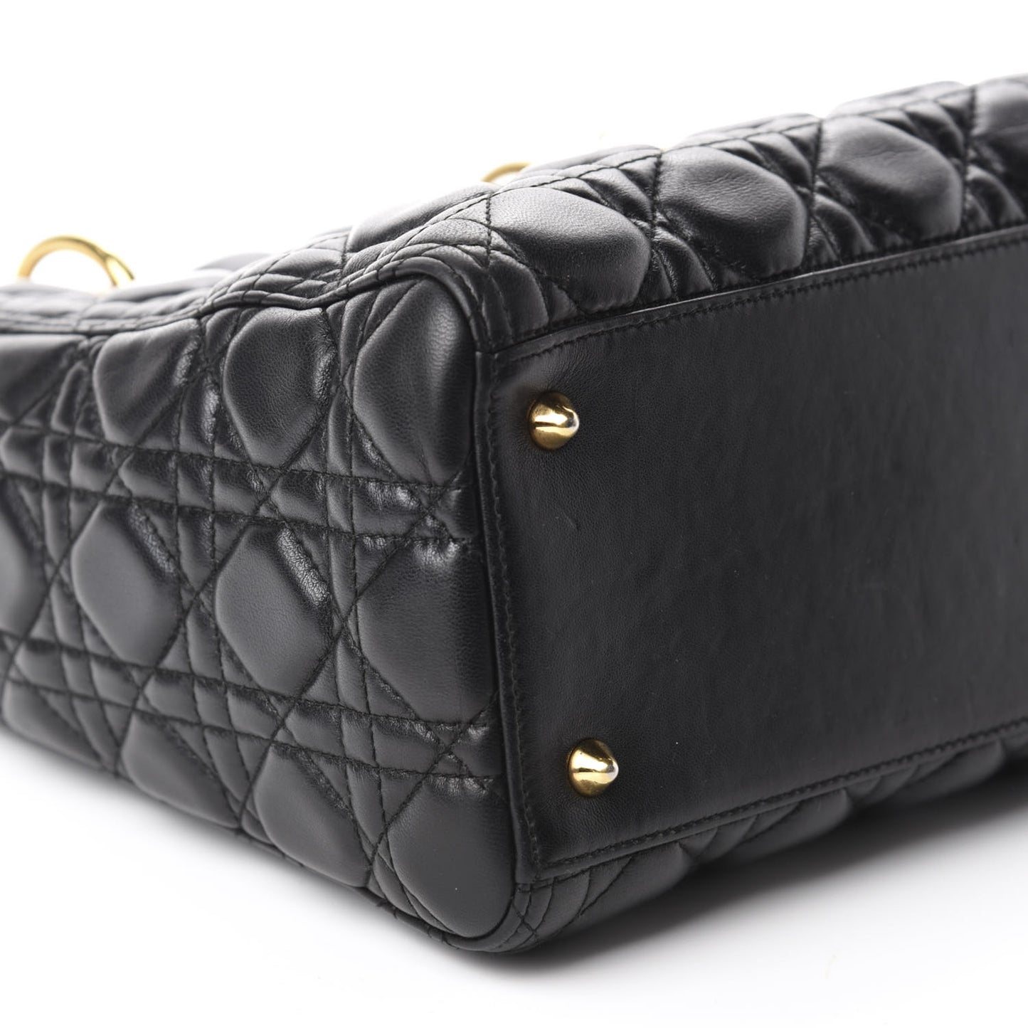 Lambskin Cannage Medium Lady Dior Black