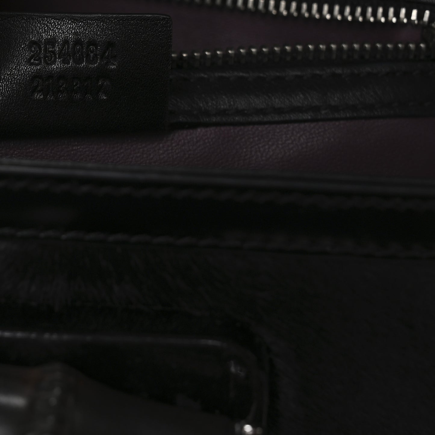 Pony Hair New Bamboo Medium Top Handle Bag Black