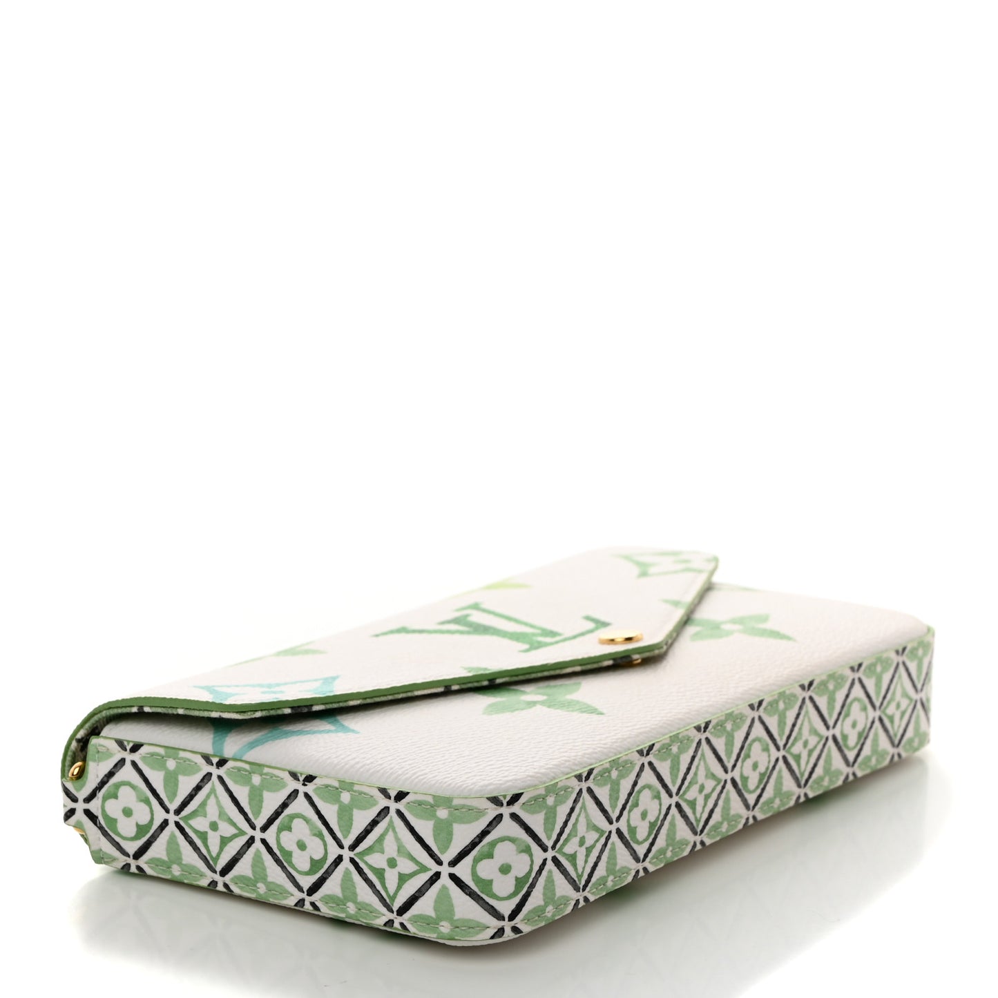 Monogram Giant By The Pool 2.0 Felicie Pochette Chain Wallet Jade Green
