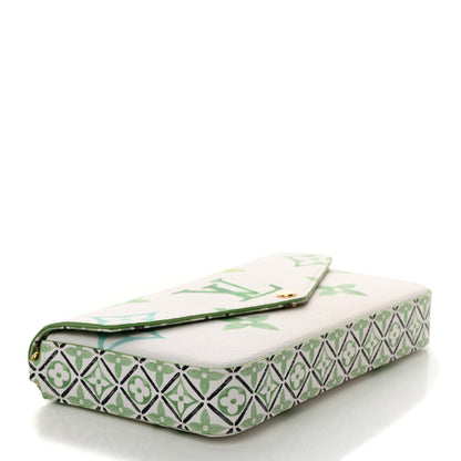 Louis Vuitton Monogram Giant By The Pool 2.0 Felicie Pochette Chain Wallet Jade Green 5 of 10