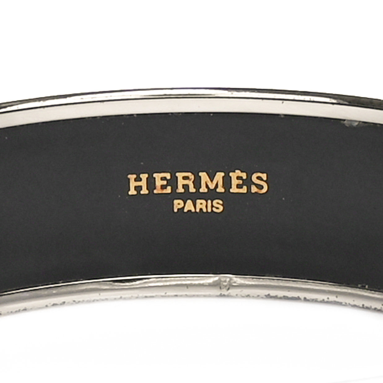 Hermes Enamel Printed Wide Tenues Et Couvertures Bracelet 70 6 of 9
