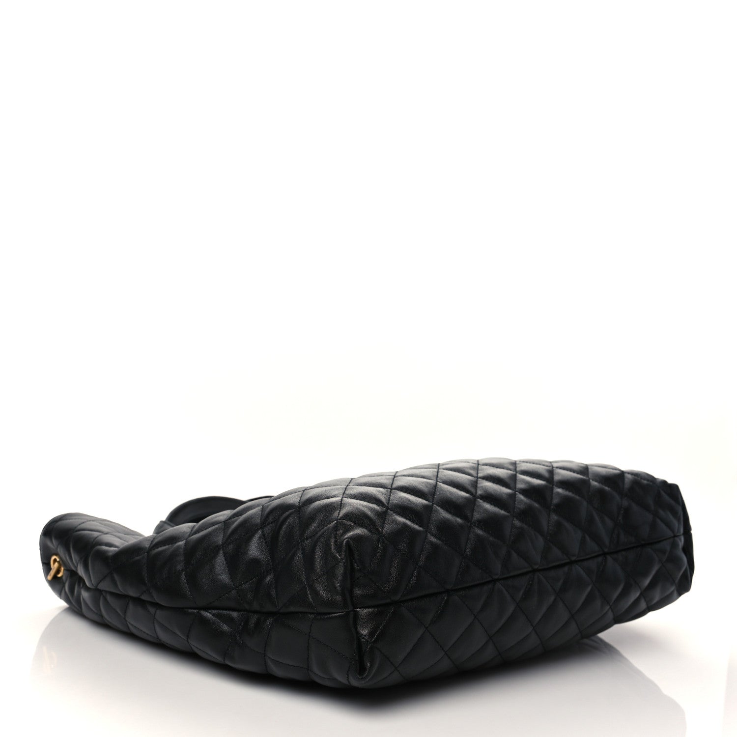 Saint Laurent Lambskin Quilted Maxi Icare Shopping Tote Black 5 of 7
