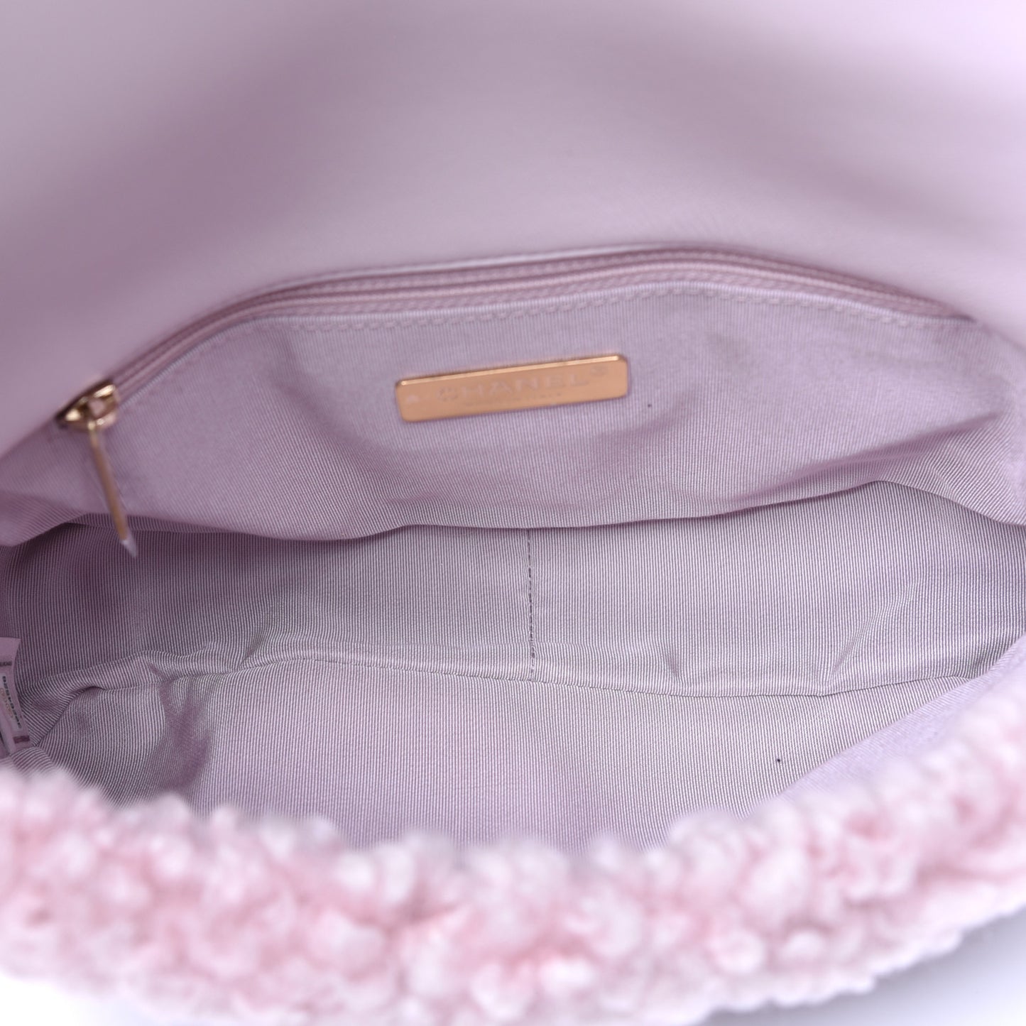 Shearling Sheepskin Medium 19 Flap Light Pink