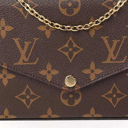 Louis Vuitton Monogram Pochette Felicie Chain Wallet Fuchsia 11 of 11