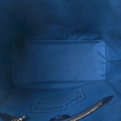 Louis Vuitton Monogram Escale Neverfull MM Blue 6 of 9