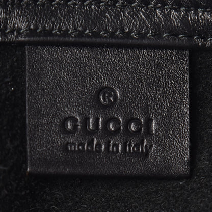 Gucci Calfskin Logo Drawstring Backpack Black 9 of 10