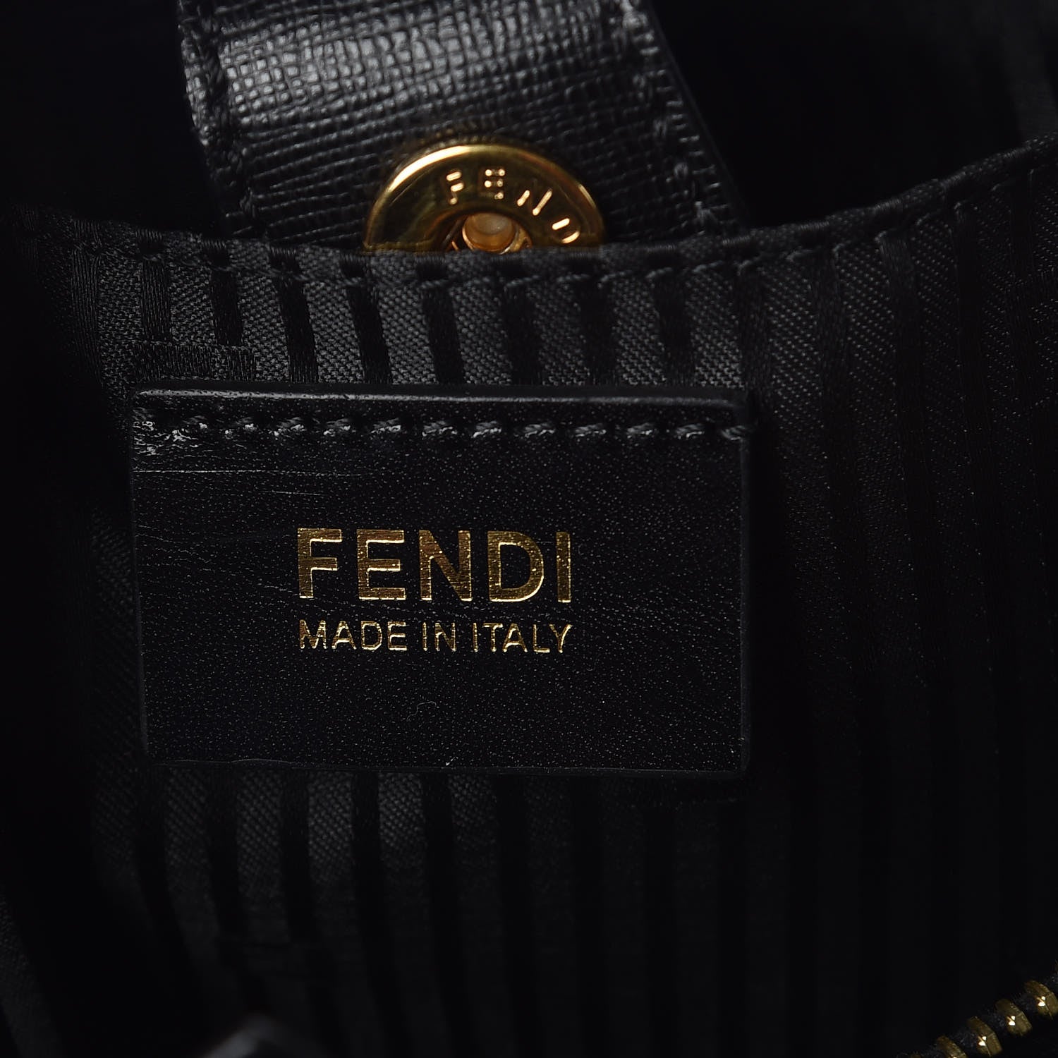 Fendi Vitello Elite Regular 2Jours Tote Black 6 of 9