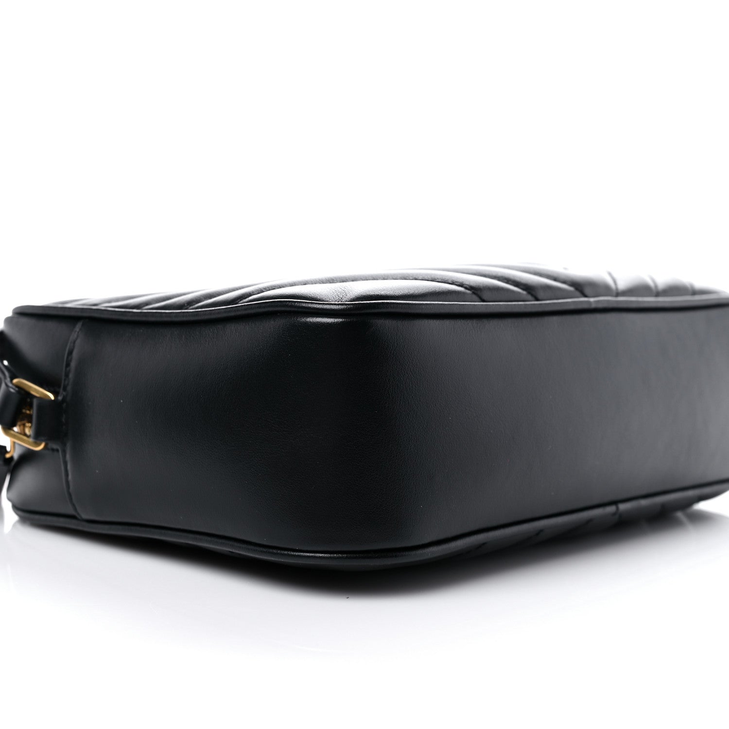 Saint Laurent Calfskin Matelasse Monogram Lou Camera Bag Black 8 of 12