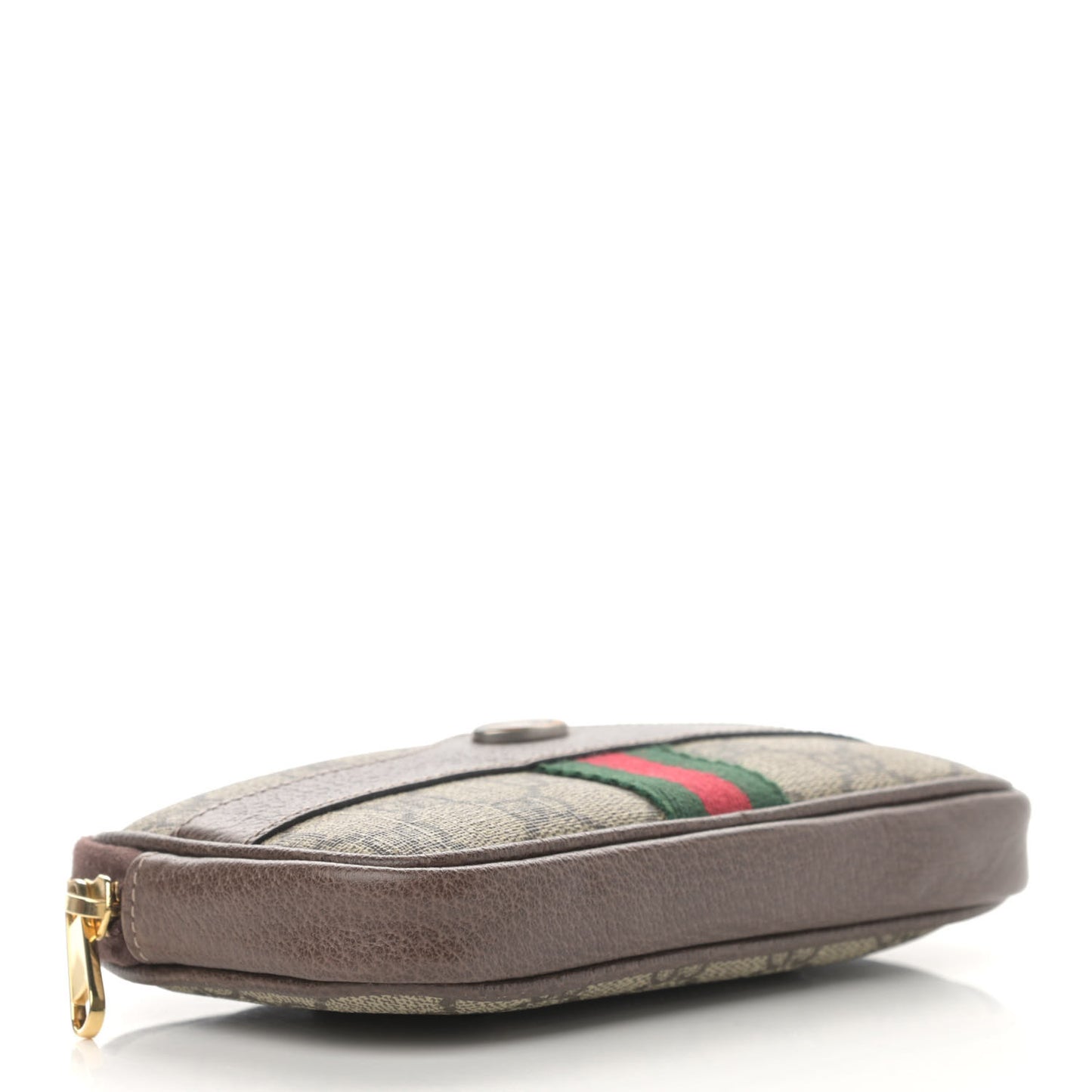 GG Supreme Monogram Ophidia Belted iPhone Case 95 38 Dark Brown