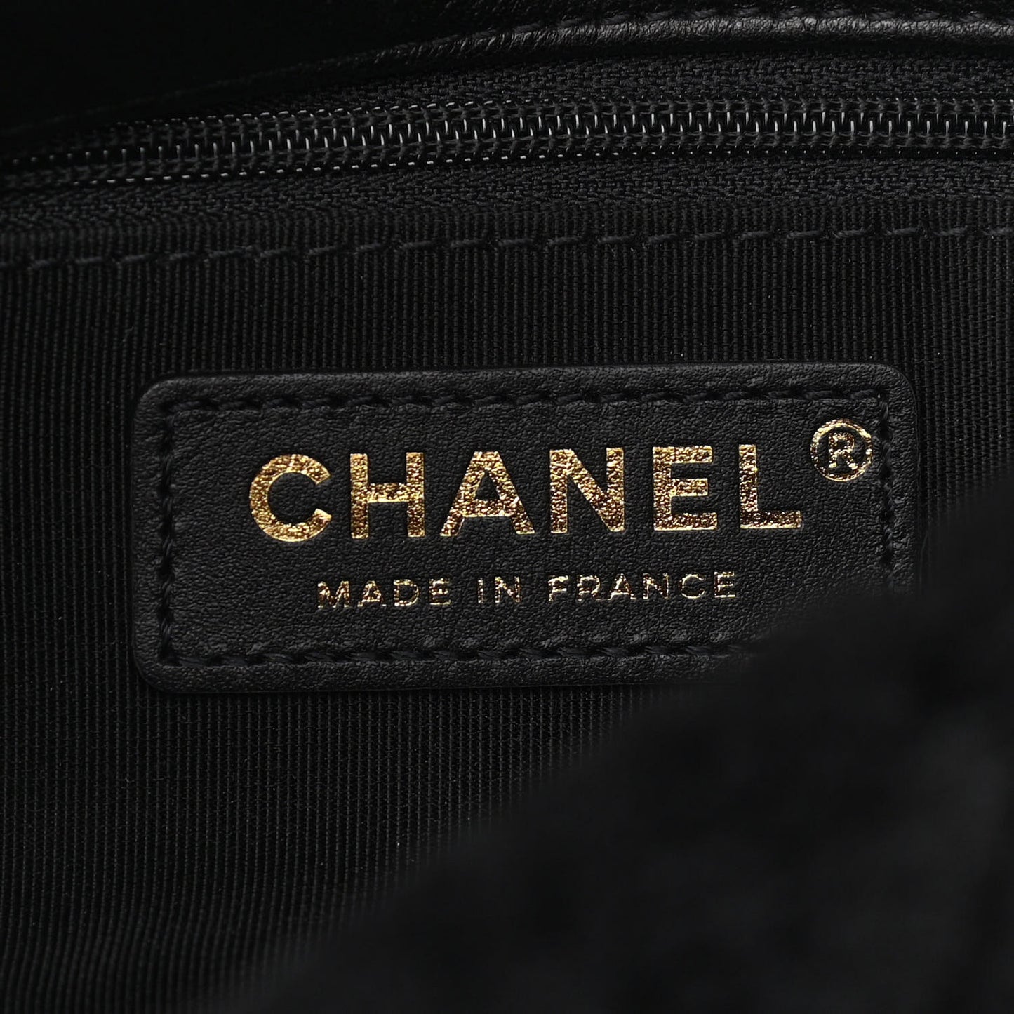 Shearling Quilted Single Flap Black