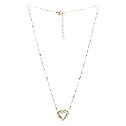 Cartier 18K Pink Yellow White Gold Diamond Trinity Heart Pendant Necklace 3 of 5