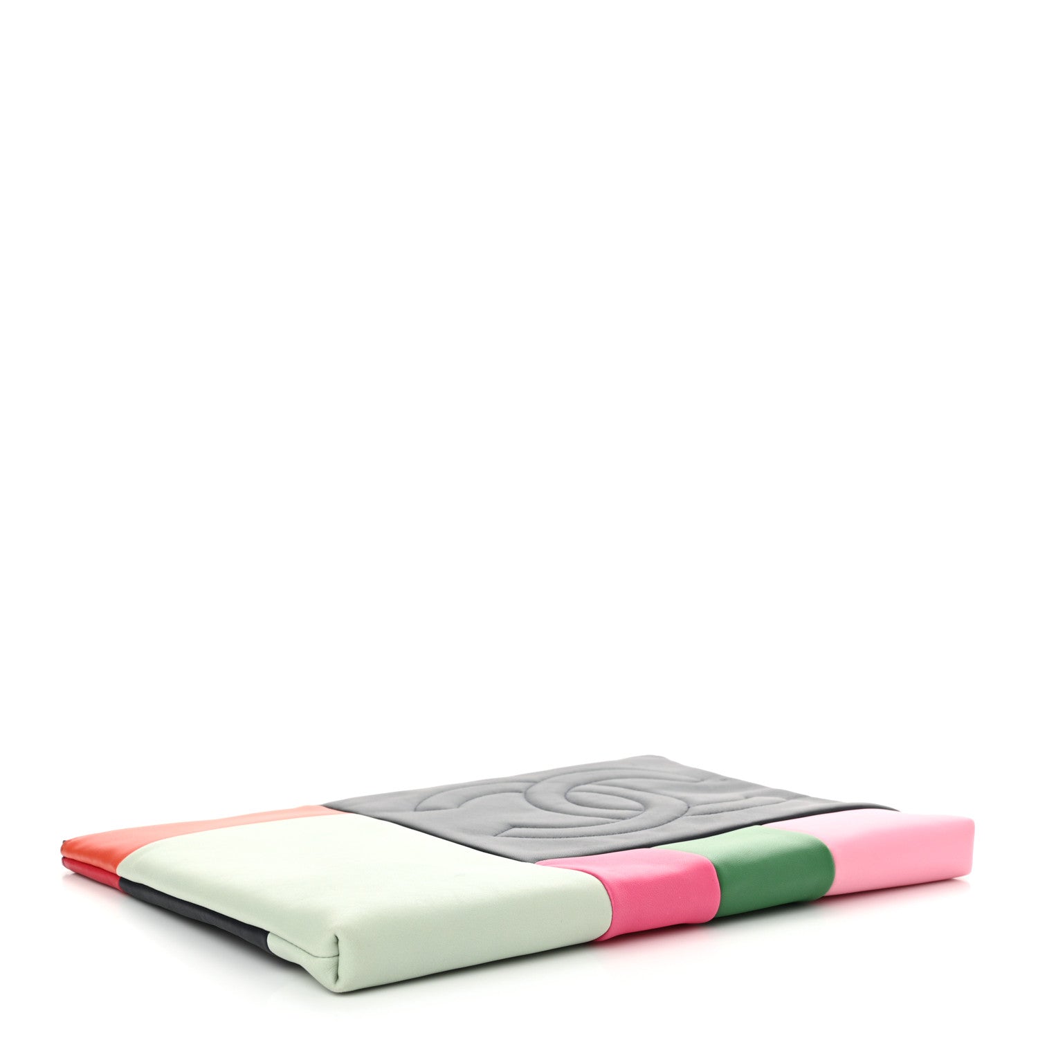 Chanel Lambskin Colorblock Cosmetic Case Multicolor 4 of 8