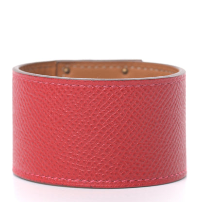 Hermes Epsom Kelly Dog Bracelet Rouge Casaque 3 of 6