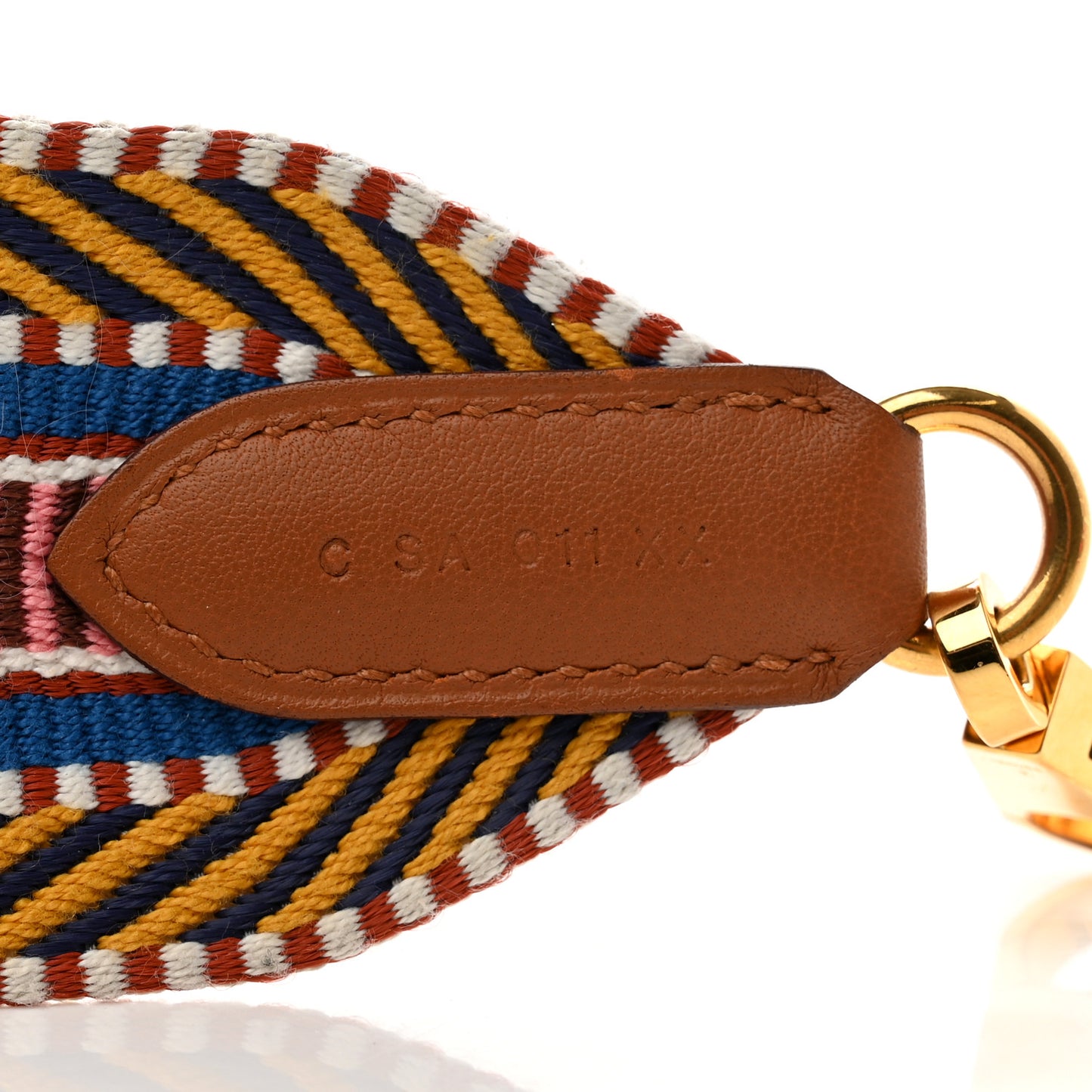 Toile Swift 50mm Sangle Cavale Shoulder Strap Ambre Rose D'Ete Gold