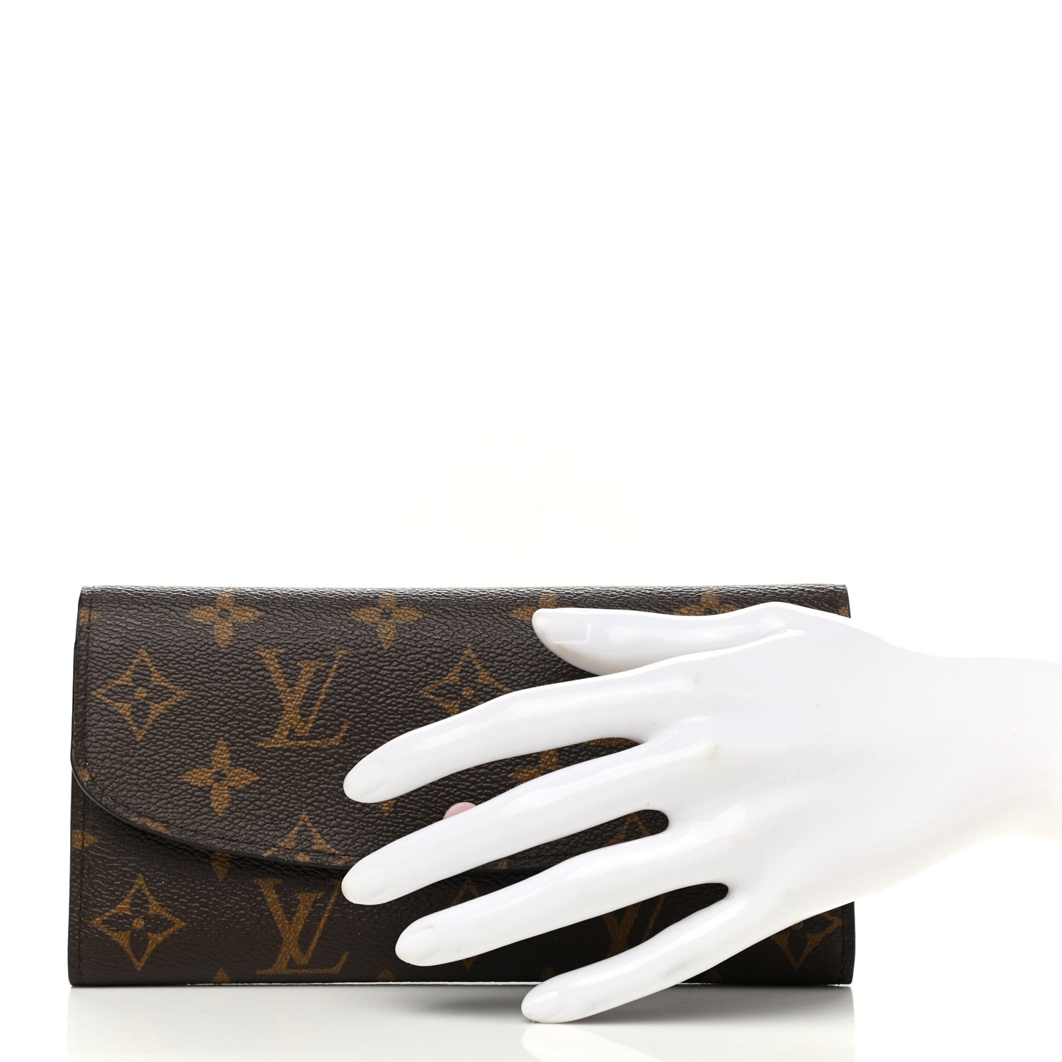 Louis Vuitton Monogram Emilie Wallet Rose Ballerine 2 of 8