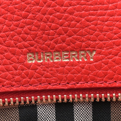 Burberry Grainy Calfskin Medium London Tote Bag Bright Red 6 of 11