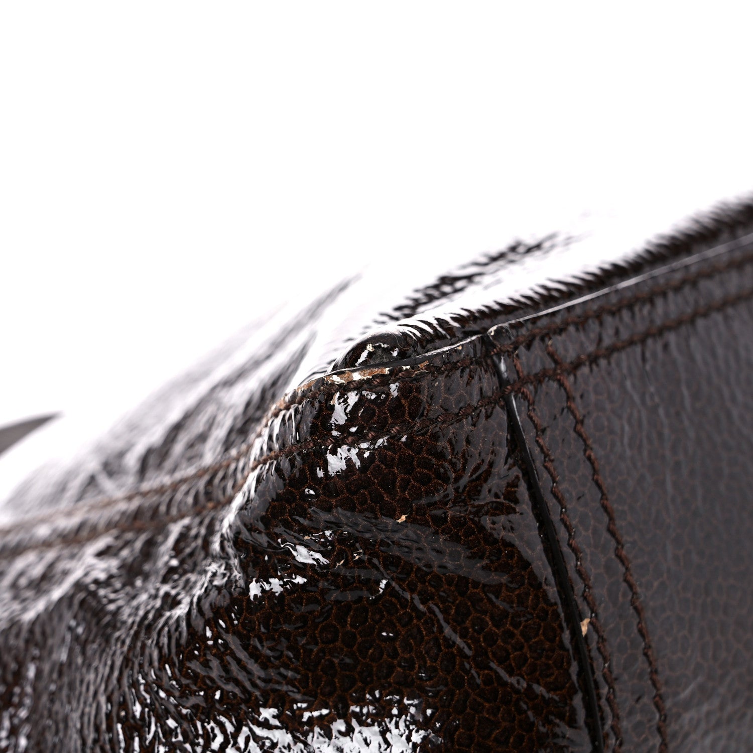 Saint Laurent Patent Small Downtown Brown 10 of 22