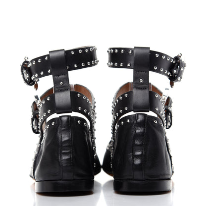 Givenchy Calfskin Studded Elegant Ballet Flat 37 Black 7 of 11