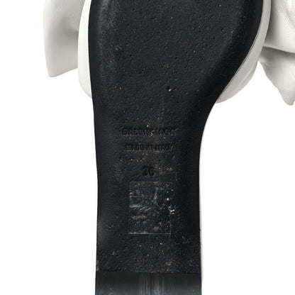 Balenciaga Smooth Nappa Square Knife Bow Mules 36 White 6 of 11