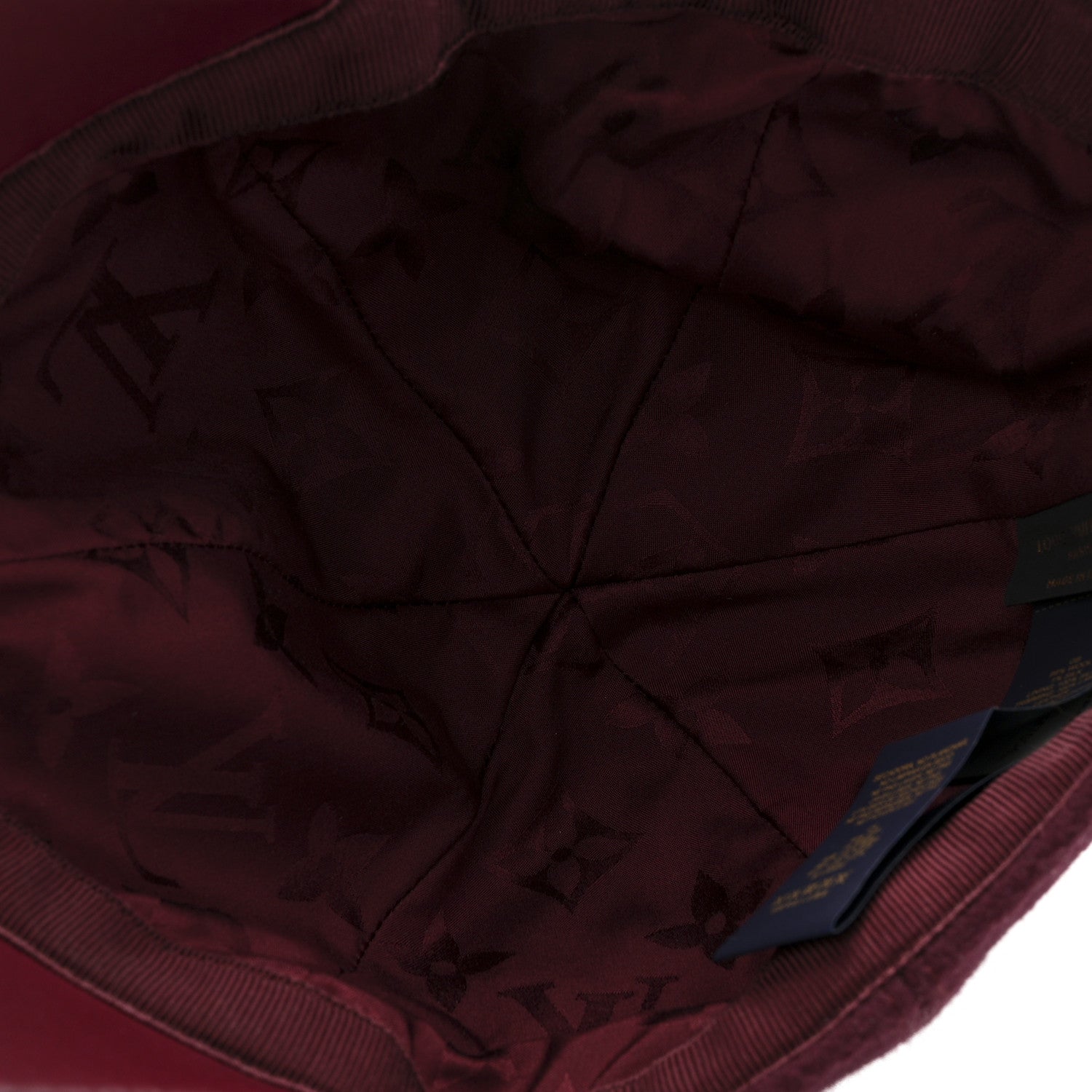 Louis Vuitton Wool Silk Monogram Endless Cap L Bordeaux 7 of 9