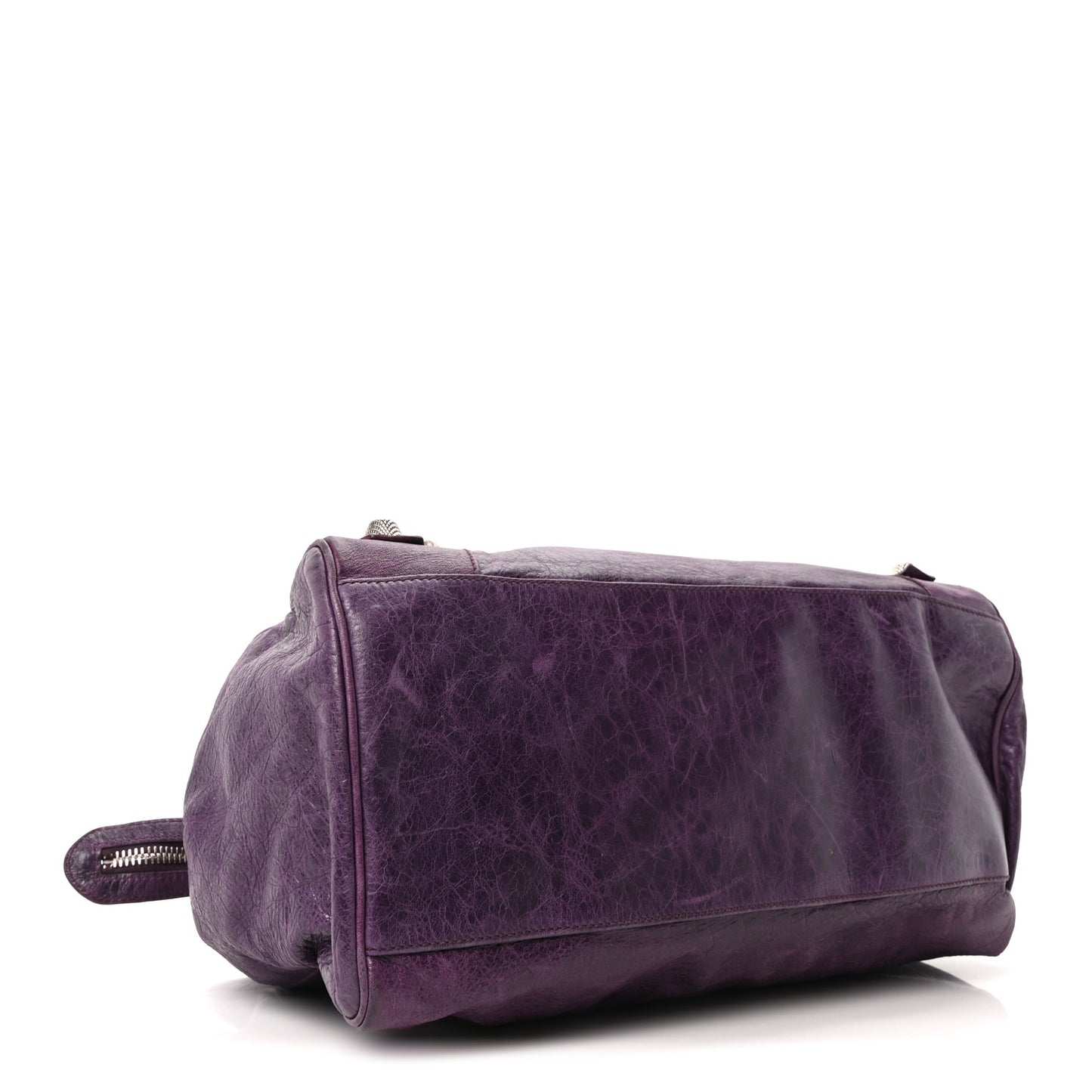 Agneau Giant 21 Silver Hardware Mid Day Raisin