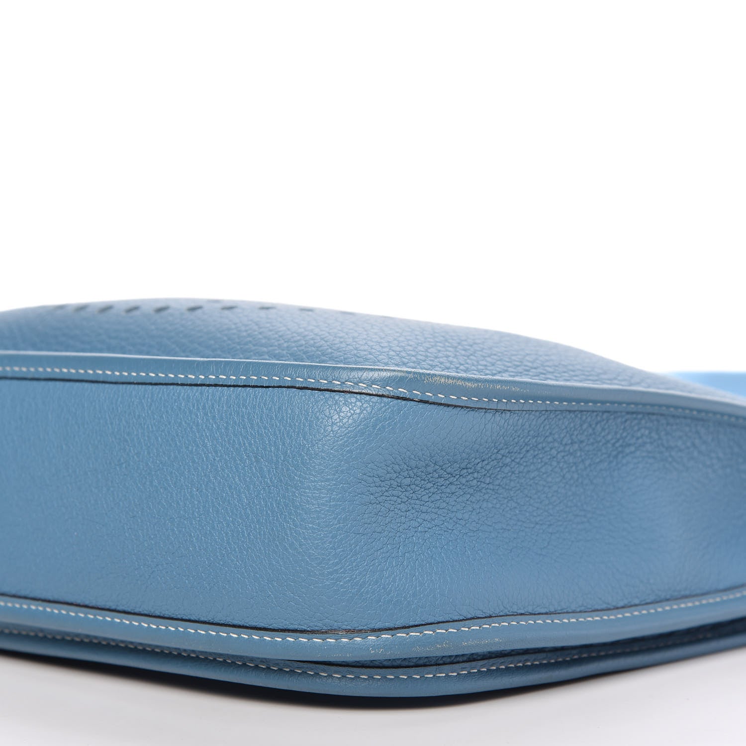 Hermes Taurillon Clemence Evelyne II PM Blue Jean 7 of 9