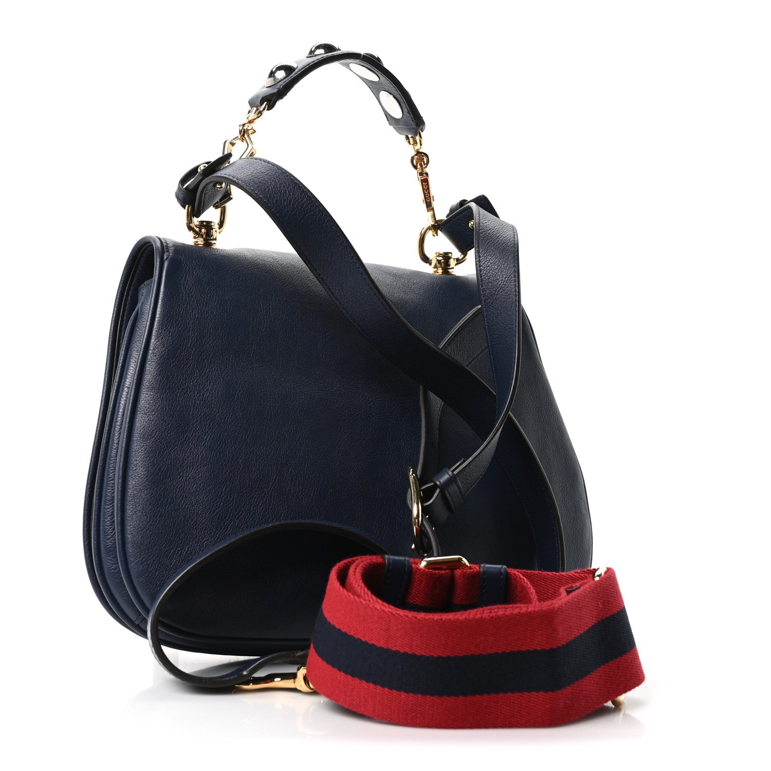 ま2〓 GUCCI グッチ ノースリーブ レディース S ダークネイビー 820702_XKEO6_4169_001_100_0000