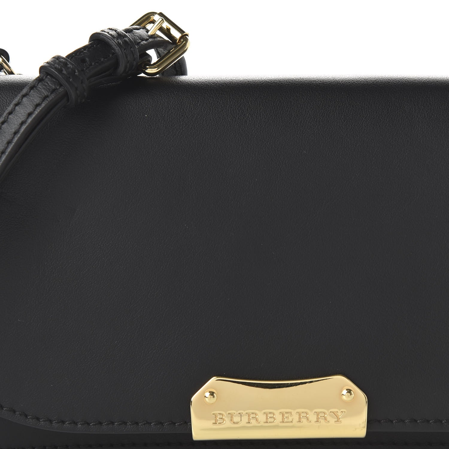 Burberry Smooth Calfskin Madison Wallet on Chain Black 9 of 10