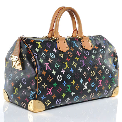Louis Vuitton Monogram Multicolor Speedy 40 Black 3 of 7