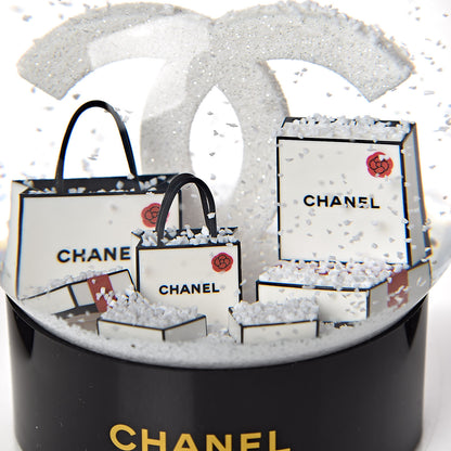 Chanel Glass CC Shopping Bag Snow Globe 4 of 5