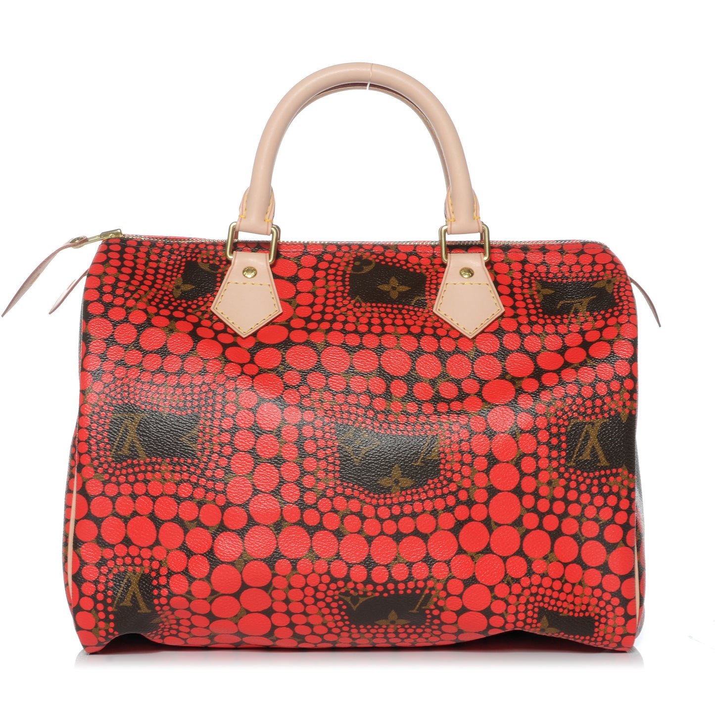 Monogram Kusama Town Speedy 30 Red
