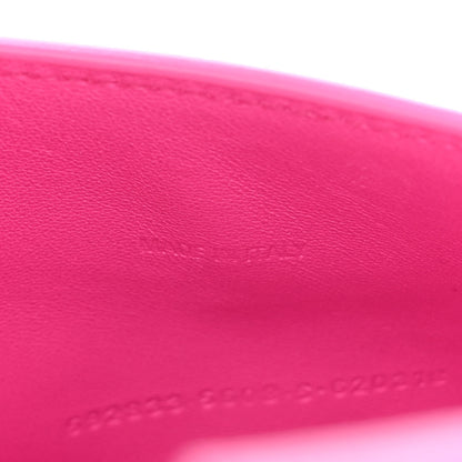 Balenciaga Shiny Calfskin Crocodile Embossed Hourglass Top Handle Bag XS Neon Pink 7 of 12