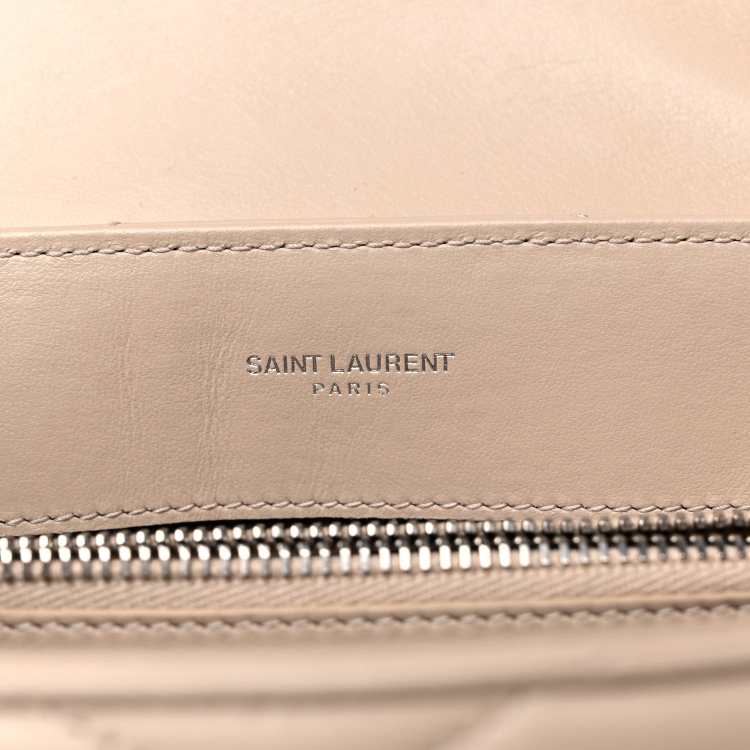 Saint Laurent Calfskin Y Quilted Monogram Small Loulou Chain Satchel Dark Beige 6 of 11