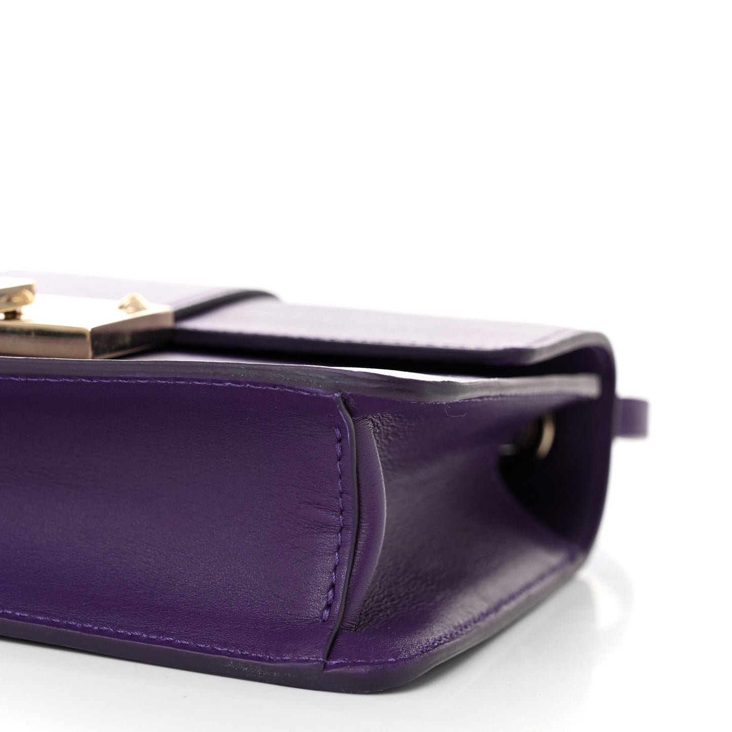 Smooth Calfskin Rebel Crossbody Bag Purple