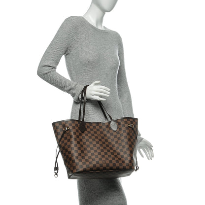 Louis Vuitton Damier Ebene Neo Neverfull MM Rose Ballerine 2 of 7