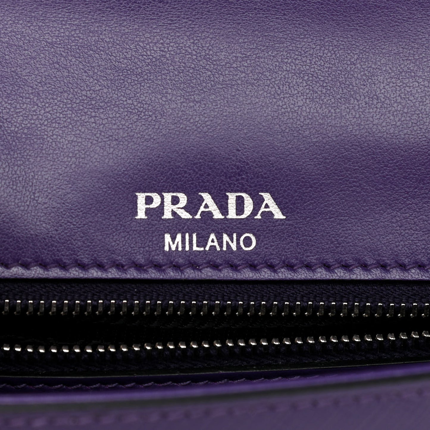 Saffiano Vernice Sound Flap Chain Crossbody Bag Viola