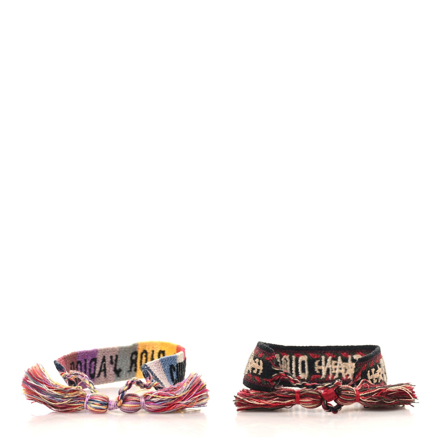Christian Dior Woven Cotton J'Adior Friendship Bracelet Set