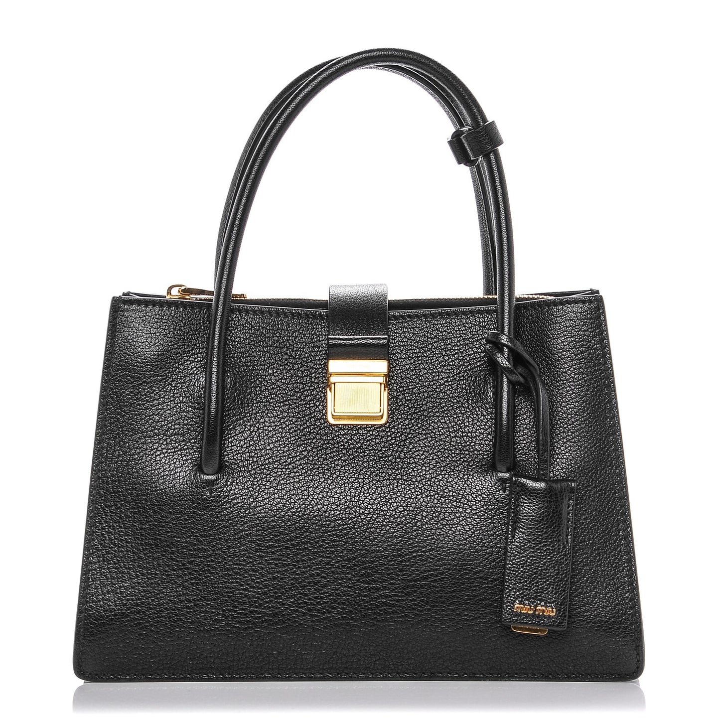 Goatskin Madras Tote Nero Black