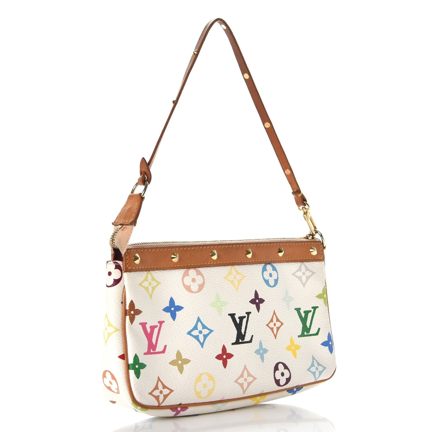 Monogram Multicolor Pochette Accessories White