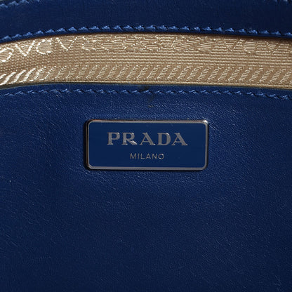 Prada Canvas Calfskin Medium City Stitch Tote Corda Royal 7 of 11